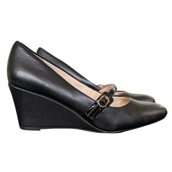 LifeStride Shoes - LifeStride Soft System Black Wedge Mary Jane Pumps Womens Size 11M Comfort Shoes